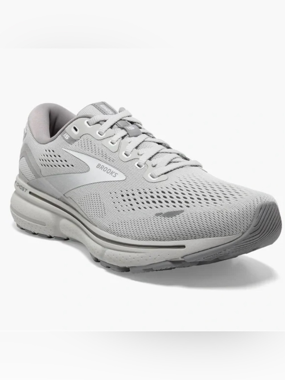 Brooks Ghost 15 Women’s Running Walking Shoes Gray Neutral Tennis Shoes